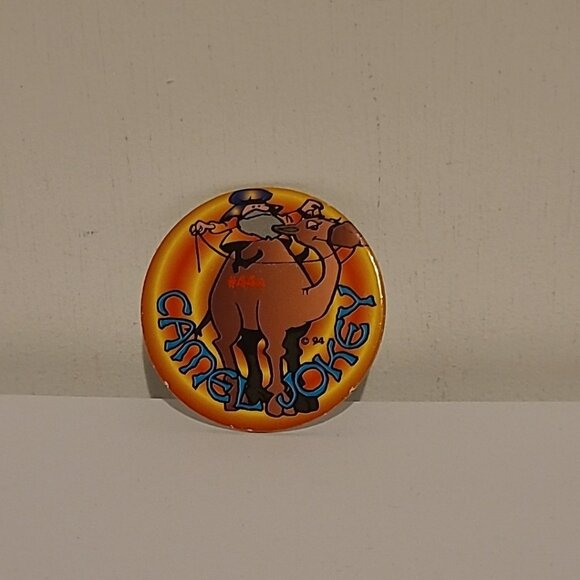 VTG Retro RARE Funny Camel Jokey Jockey Pog Pogs 1994 Chicken Jockey - Picture 1 of 4